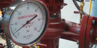 Pump gauge readout