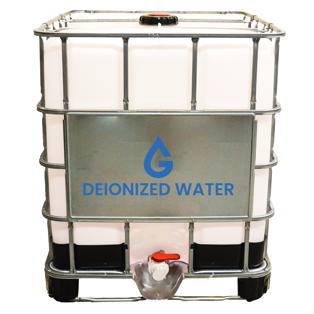 Bulk Deionized Water (DI Water) in 275 Gallon Tote