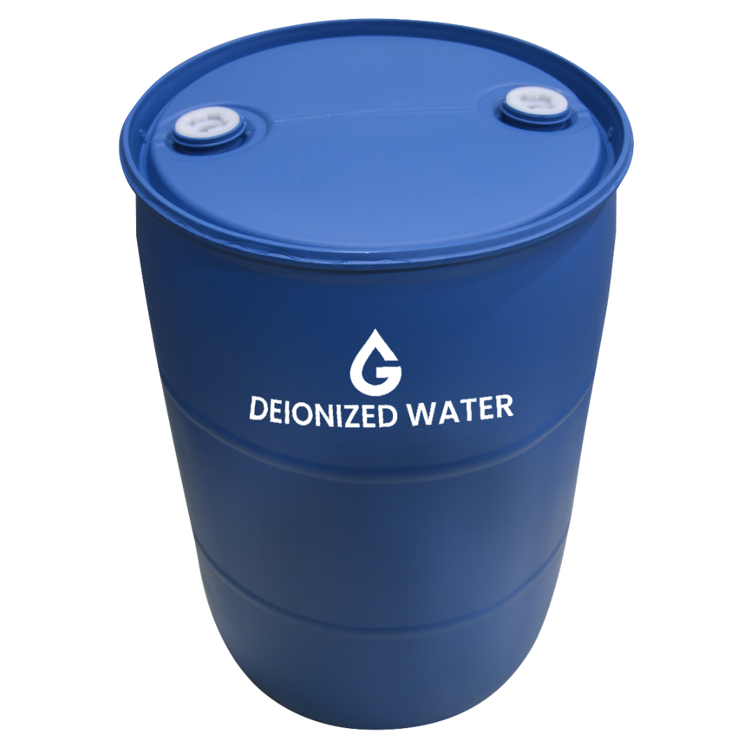 Bulk Deionized Water (DI Water) in 55 Gallon Drum