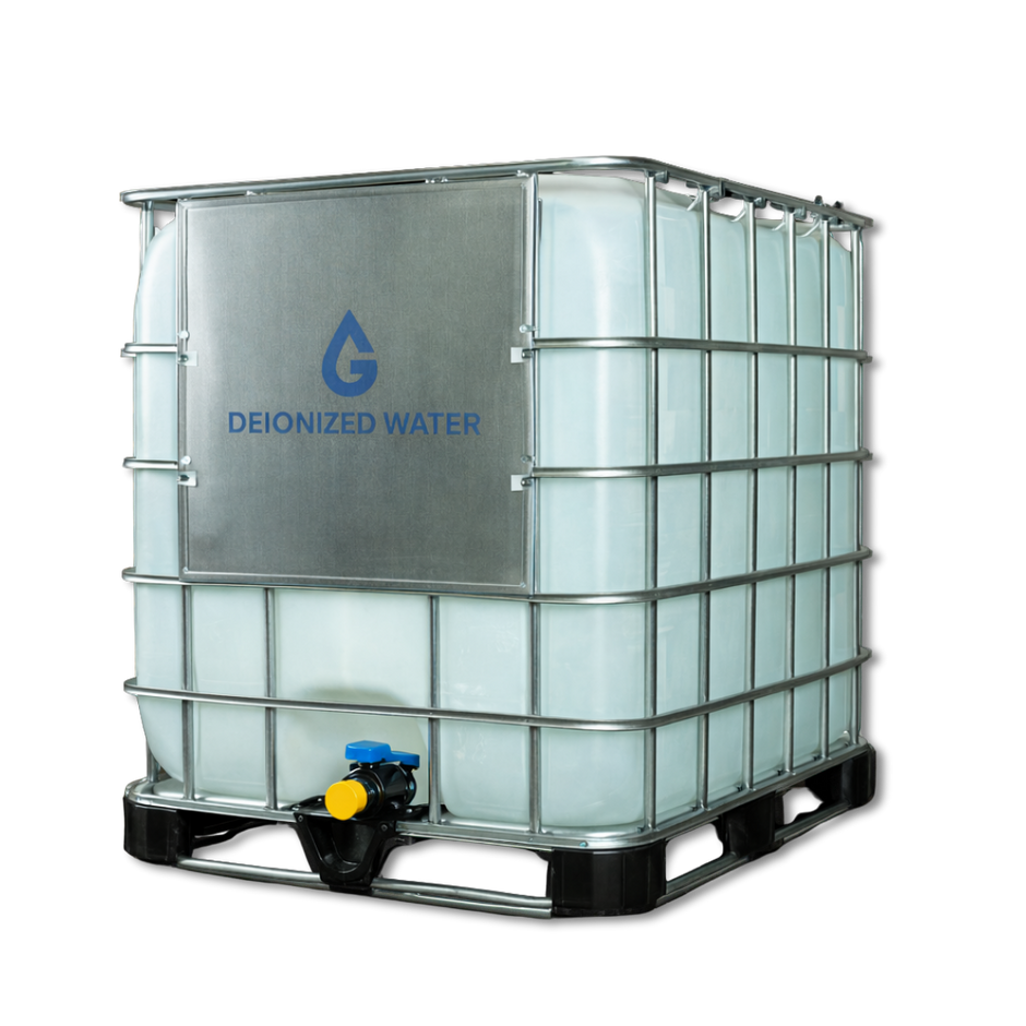 Bulk Deionized Water (DI Water) in 275 Gallon Tote – Go Glycol Pros™