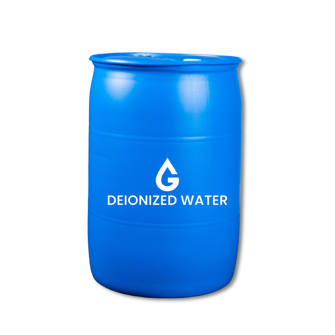 Bulk Deionized Water (DI Water) in 55 Gallon Drum