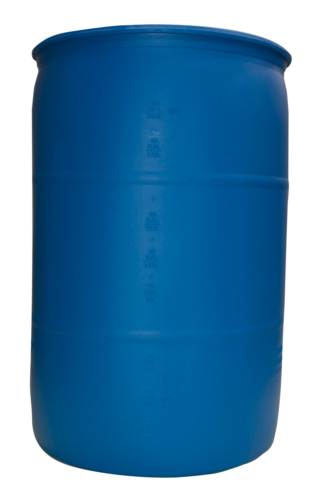 55 Gallon Drum, Blue Plastic Food Grade Barrel