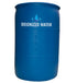 Bulk deionized water (di water) in 55 gallon drum.